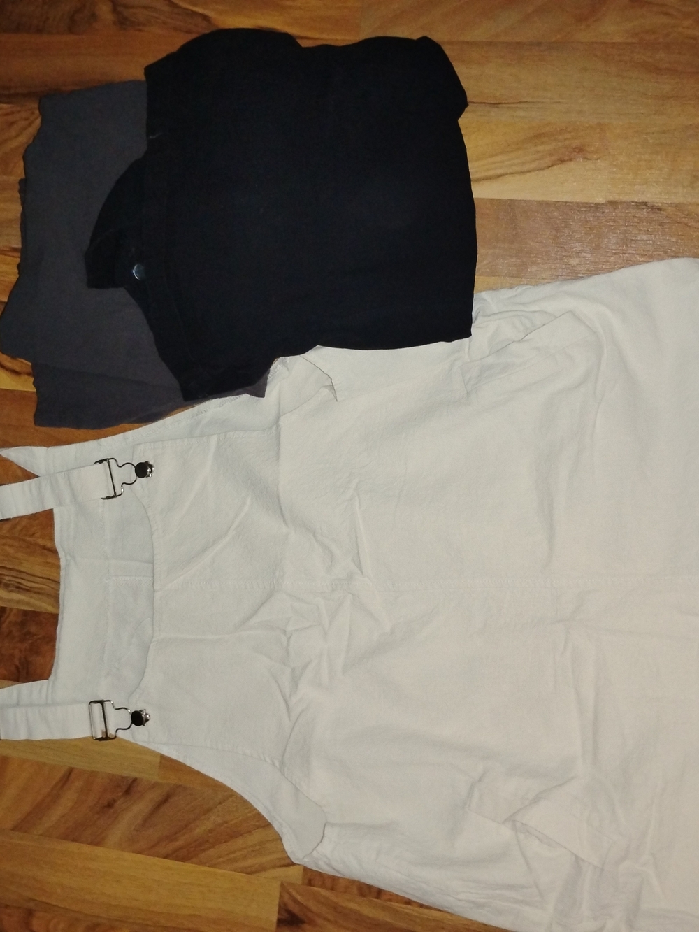Three Pairs Of Short Overalls with Metal Strap Buckles